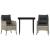 Set mobilier de grădină cu perne, 3 piese,gri deschis,poliratan GartenMobel Dekor