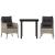 Set mobilier de grădină cu perne, 3 piese,gri deschis,poliratan GartenMobel Dekor