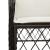 Set mobilier de grădină cu perne, 5 piese, negru, poliratan GartenMobel Dekor