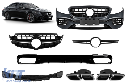 Un pachet de design tip E63 potrivit pentru Mercedes E-Class W213 2016-2019 Performance AutoTuning