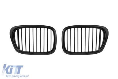 Grile rinichi negre potrivite pentru BMW Seria 5 E39 1995-2003 Performance AutoTuning