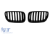 Grile rinichi cu nervuri simple vopsite în negru, potrivite pentru BMW X5 E53 2004-2007 Performance AutoTuning