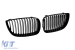 Grile rinichi cu nervuri unice vopsite în lac negru, potrivite pentru BMW Seria 1 E81 3 uși, E87 5 uși 2004-2007 Performance AutoTuning