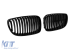 Grile rinichi negre potrivite pentru BMW Seria 1 E81, E82, E87, E88 2007-2011 Performance AutoTuning