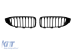 Grile de rinichi negre potrivite pentru BMW Seria 4 F32, F33, F36 2013-2021 cu fante unice Performance AutoTuning