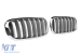 Grile rinichi cromate/gri potrivite pentru BMW X5 F15 2013-2018, X6 F16 2014-2019 Performance AutoTuning