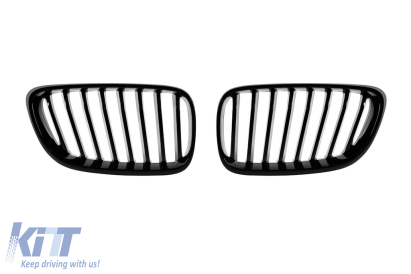 Grile rinichi negre potrivite pentru BMW Seria 2 F22, F23 după 2013 Performance AutoTuning