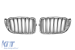 Grile rinichi cromate/gri potrivite pentru BMW X3 F25 2014-2017, X4 F26 2014-2018 Performance AutoTuning