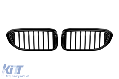 Grile rinichi negre potrivite pentru BMW Seria 5 G30, G31, G38 2017-2020 Performance AutoTuning