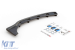 Aditiv Maxton Design pentru difuzor cu aripioare verticale, potrivit pentru bara de protecție M Technik din spate la BMW Seria 3 E46 Coupe 1999-2003, lac negru Performance AutoTuning