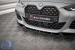 Spoiler Maxton Design versiunea 2 potrivit pentru bara frontală M pe BMW Seria 4 Gran Coupe G26 după 2021, lac negru Performance AutoTuning