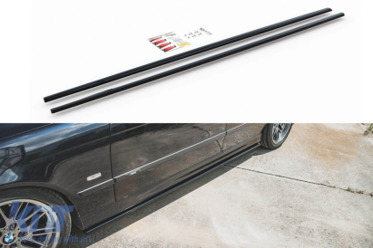 Aditive Maxton Design potrivite pentru praguri M pentru BMW Seria 5 E39 1998-2003 M5 sau cu pachet M, mat negru Performance AutoTuning