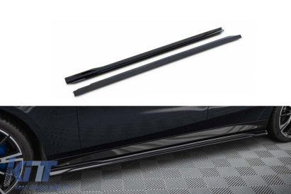 Aditive Maxton Design versiunea 1 potrivite pentru BMW Seria 5 G60 cu pachet M după 2023, lac negru Performance AutoTuning