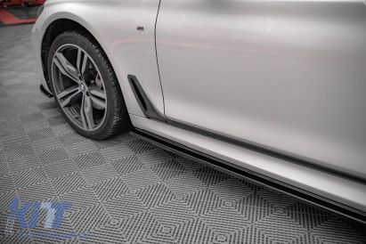 Aditive Maxton Design potrivite pentru praguri BMW 7 G12 după 2015, lac negru Performance AutoTuning
