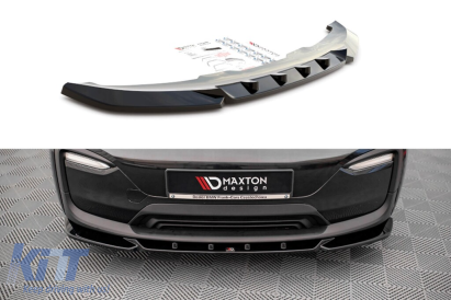 Spoiler Maxton Design versiunea 2 potrivit pentru bara frontală a BMW i3 2017-2022, lac negru Performance AutoTuning