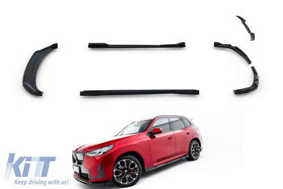 Kit Maxton Design pentru praguri, bara fata, bara spate si plafon, potrivit pentru BMW X3 G45 cu pachet M dupa 2024, lac negru Performance AutoTuning