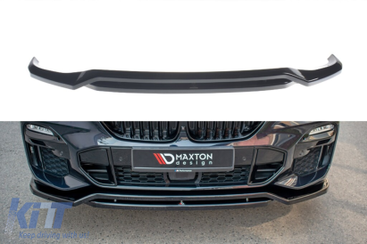 Spoiler Maxton Design potrivit pentru bara de protecție frontală M Technik pentru BMW X5 G05 după 2018, lac negru Performance AutoTuning
