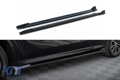 Adăugiri Maxton Design potrivite pentru praguri BMW X5 G05 cu pachet M 2018-2023, lac negru Performance AutoTuning