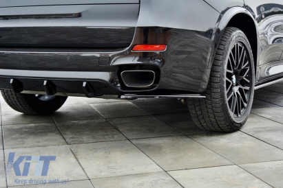 Extensii laterale Maxton Design potrivite pentru bara spate cu difuzor Maxton Design pentru BMW X5 F15 pachet M 2013-2018, culoare carbon Performance AutoTuning