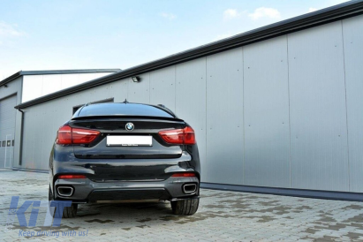 Extensii laterale Maxton Design potrivite pentru bara spate M Technik pentru BMW X6 F16 dupa 2014, lac negru Performance AutoTuning
