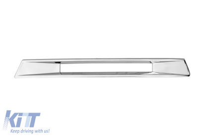 Capac cromat drept pentru lumini de zi pentru bara de protecție frontală A Design tip C63 potrivit pentru Mercedes Clasa C W204 2011-2014 Performance AutoTuning