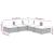 Set mobilier de grădină cu perne, 5 piese, negru, poliratan GartenMobel Dekor