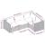 Set mobilier de grădină cu perne, 4 piese, negru, poliratan GartenMobel Dekor