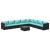 Set mobilier de grădină cu perne, 9 piese, negru, poliratan GartenMobel Dekor