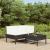 Set mobilier de grădină cu perne, 3 piese, negru, poliratan GartenMobel Dekor