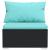 Set mobilier de grădină cu perne, 6 piese, negru, poliratan GartenMobel Dekor