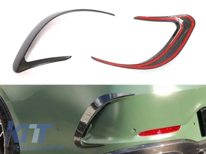 Adăugiri din carbon BRBS pentru ventilațiile laterale potrivite pentru bara de protecție din spate GT63 pe Mercedes A Design GT 4 Door Coupe X290 după 2019 Performance AutoTuning