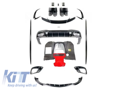 Pachet de carbon cu spoilere și adăugiri potrivite pentru Mercedes A Design GT 4 Door Coupe X290 după 2019 Performance AutoTuning