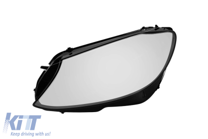 Sticlă stângă pentru faruri potrivită pentru Mercedes C-Class W205 sedan, S205 break 2019-2021 Performance AutoTuning