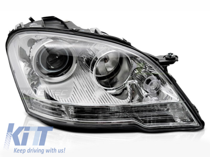 Far drept reflector potrivit pentru Mercedes ML W164 2009-2011 cu bază cromată Performance AutoTuning