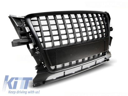 Grilă mată neagră tip S-line potrivită pentru Audi Q5 2008-2012 Performance AutoTuning