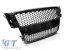 Grilă tip RS vopsită în negru, potrivită pentru Audi A5 2007-2011 Sportback, coupe, cabrio cu bara de protecție standard sau S-line Performance AutoTuning