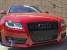 Grilă tip RS vopsită în negru, potrivită pentru Audi A5 2007-2011 Sportback, coupe, cabrio cu bara de protecție standard sau S-line Performance AutoTuning
