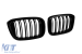 Grile rinichi cu fante duble vopsite în negru, potrivite pentru BMW X3 G01, X4 G02 2017-2021 Performance AutoTuning