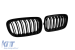 Grile rinichi cu lame duble, lac negru, potrivite pentru BMW X5 F15 2013-2018, X6 F16 2014-2019 Performance AutoTuning