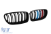 Grile de rinichi tip M5 cu dublu nervură, vopsite în negru, cu decorare M, potrivite pentru BMW Seria 5 F10 sedan, F11 touring 2010-2017 Performance AutoTuning
