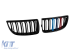 Racorduri cu nervuri duble, lac negru cu decorare M, potrivite pentru BMW Seria 3 E90 sedan, E91 break 2005-2008 Performance AutoTuning