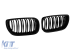Grile rinichi cu nervuri duble vopsite în negru, potrivite pentru BMW Seria 3 E46 sedan, break 2001-2005 Performance AutoTuning