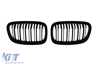 Răcitoare cu fante duble în lac negru potrivite pentru BMW Seria 1 F20 cu 5 uși, F21 cu 3 uși 2011-2015 Performance AutoTuning