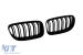 Grile rinichi tip M3 cu nervuri duble, lac negru potrivit pentru BMW Seria 3 E90 sedan, E91 break 2008-2012 Performance AutoTuning