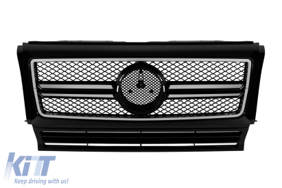 GRILĂ CHROME/NEAGRĂ TIP A Design potrivită pentru MERCEDES G CLASS W463 1990-2018 Performance AutoTuning