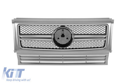 GRILĂ CHROME/GREY TIP A Design potrivită pentru MERCEDES G CLASS W463 1990-2018 Performance AutoTuning