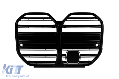 Grile rinichi tip M4 cu nervuri duble vopsite în negru, potrivite pentru BMW Seria 4 G26 Gran Coupe după 2021 Performance AutoTuning