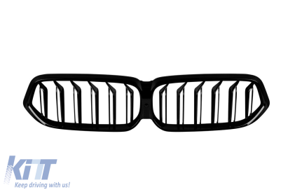 Grile rinichi cu nervuri duble vopsite în negru, potrivite pentru BMW Seria 6 GT G32 după 2020 Performance AutoTuning