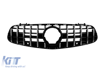 Grilă tip GT crom/negru potrivită pentru Mercedes SL R231 2017-2020 Performance AutoTuning