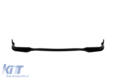 Spoiler cu splittere potrivit pentru bara de protecție frontală M a BMW Seria 3 G20 sedan, G21 break după 2019, lac negru Performance AutoTuning